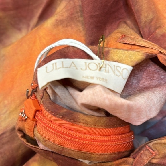 Ulla Johnson Shaina Romper in Red Topaz Size 8 - Picture 7 of 8